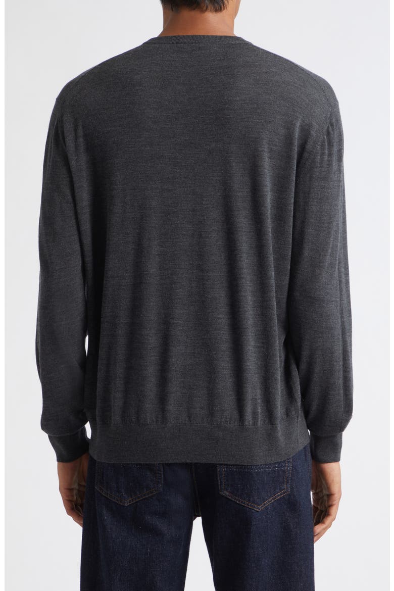 Ultrafine Merino Wool Sweater, Alternate, color, TCQ CHARCOAL GREY