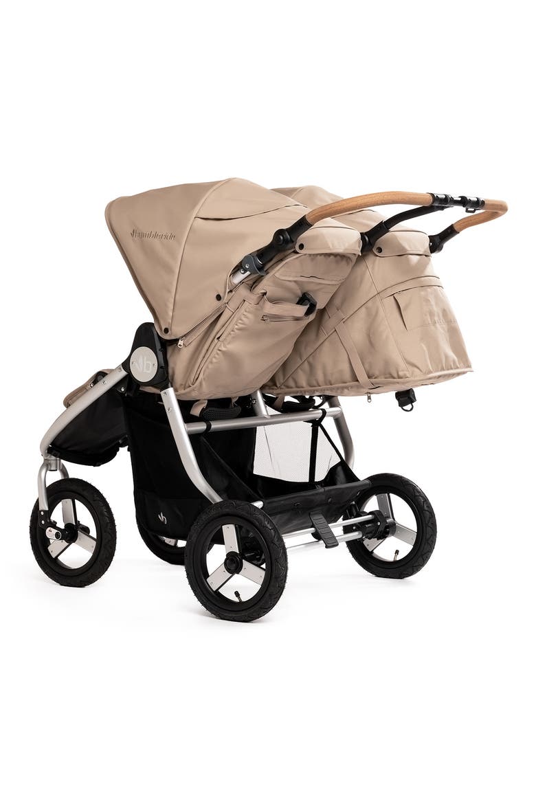 Indie Twin Double Stroller, Alternate, color, SAND BEIGE