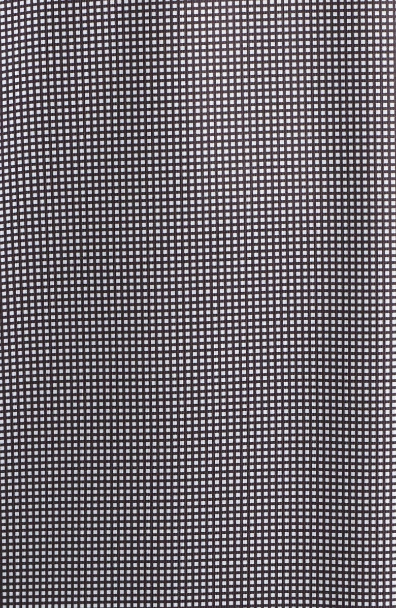 Johnston & Murphy XC+<sup>™</sup> Ace Micropattern Performance Golf Polo, Alternate, color, Black/ White Gingham