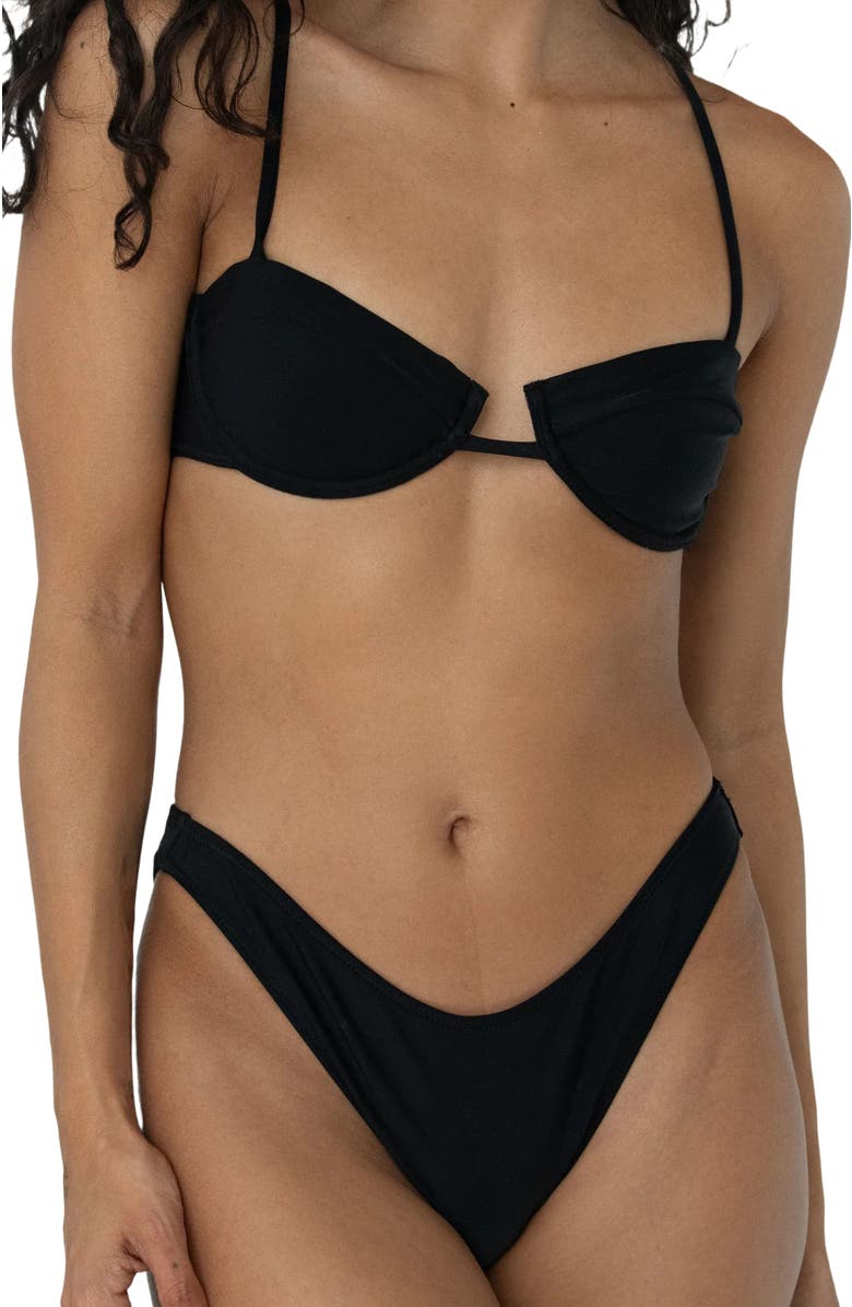 Bright Swimwear Lola Bottom, Alternate, color, Black