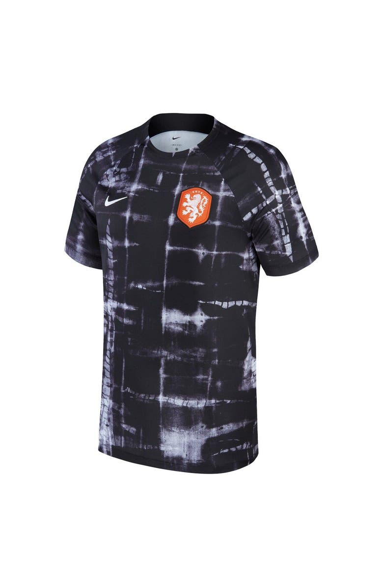 Nike Men's Nike Black Netherlands National Team 2022/23 Pre-Match Top, Alternate, color, Black