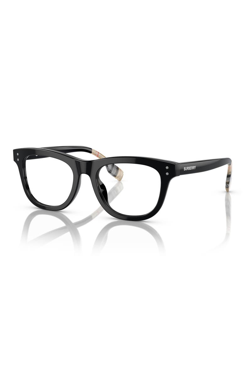 47mm Square Optical Glasses, Alternate, color, BLACK / DEMO LENS
