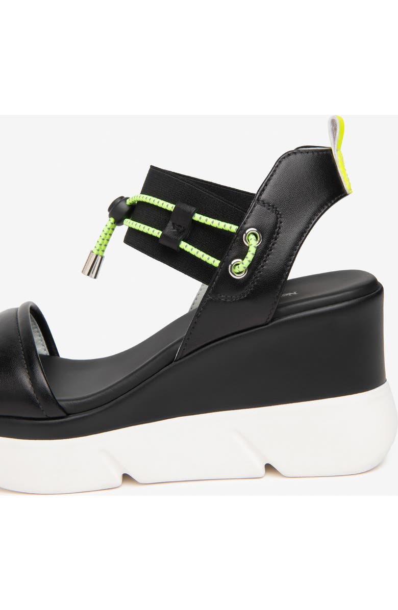 NeroGiardini Platform Wedge Sandal, Alternate, color, Black