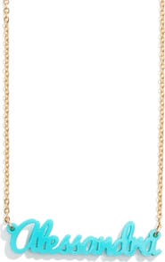 BaubleBar Personalized Pendant Necklace