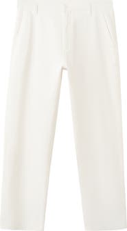 MANGO Relaxed Fit Cotton & Linen Jeans