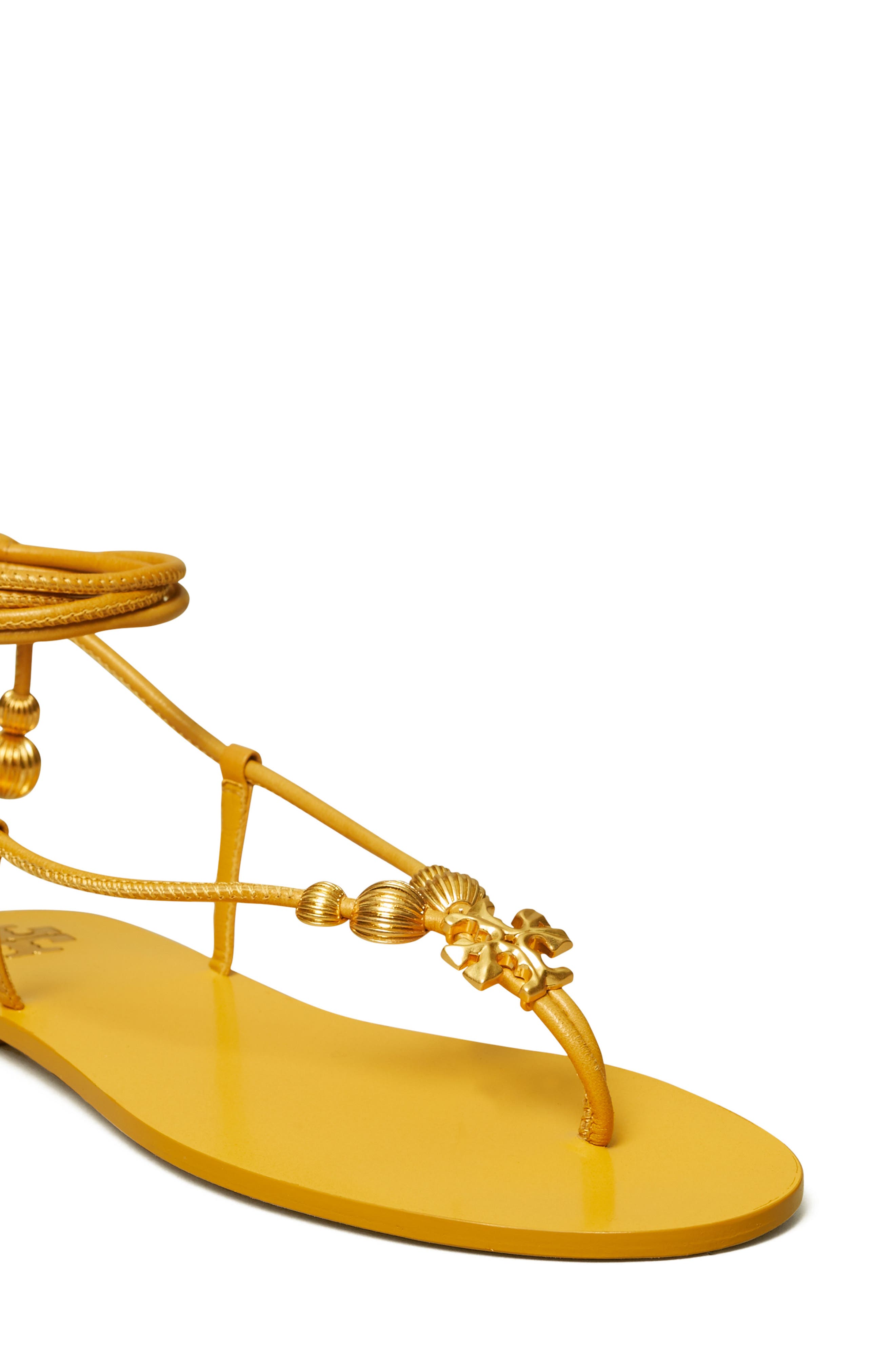 Capri Lace Up Sandal, Alternate, color, GOLDENROD