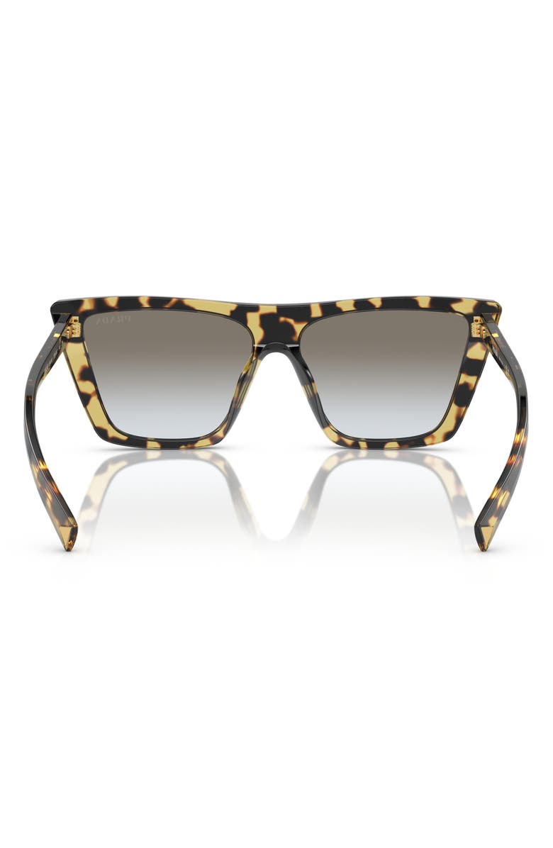 Prada 56mm Square Sunglasses, Alternate, color, Grey Flash