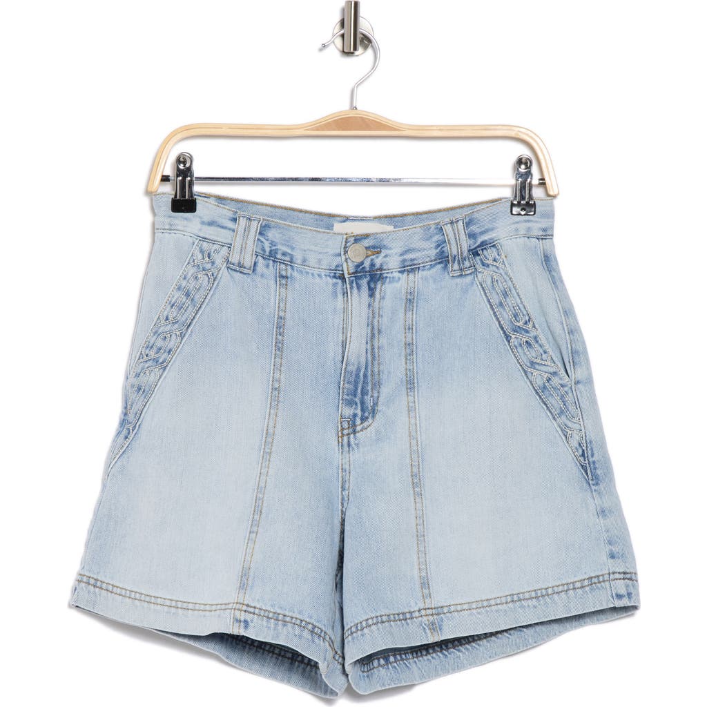 Habitual Braid Embroidery Denim Shorts