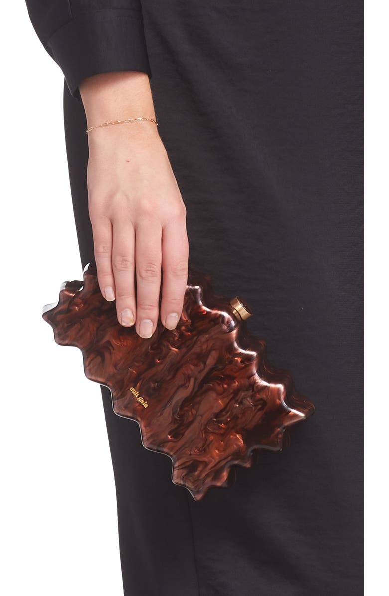 Cult Gaia Paloma Acrylic Box Clutch, Alternate, color,