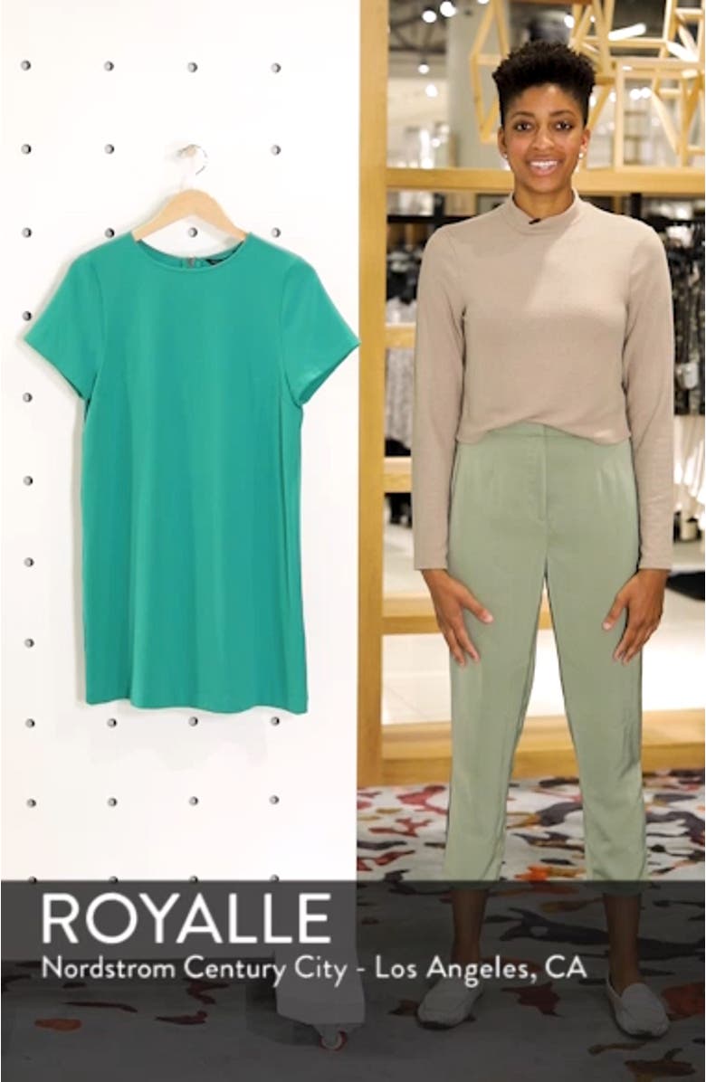 Devery Crepe Shift Dress, sales video thumbnail