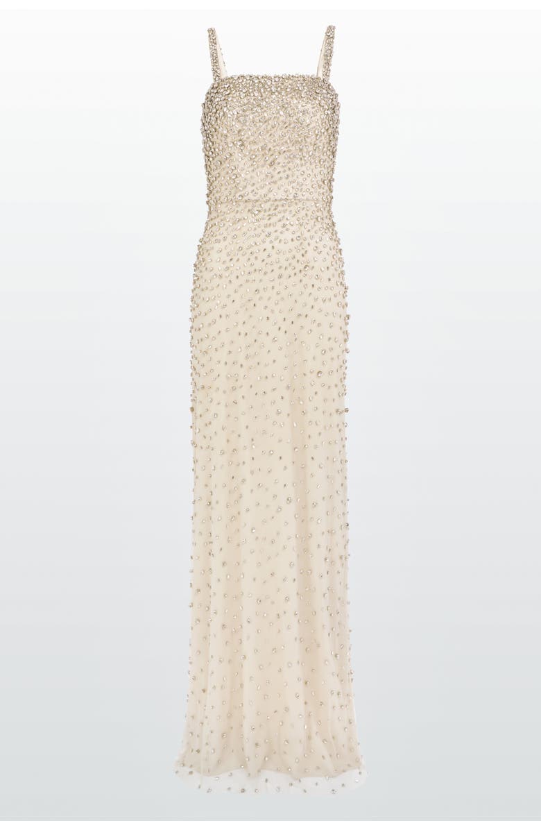 Jenny Packham Cherry Maxi Dress, Main, color, Moonstone