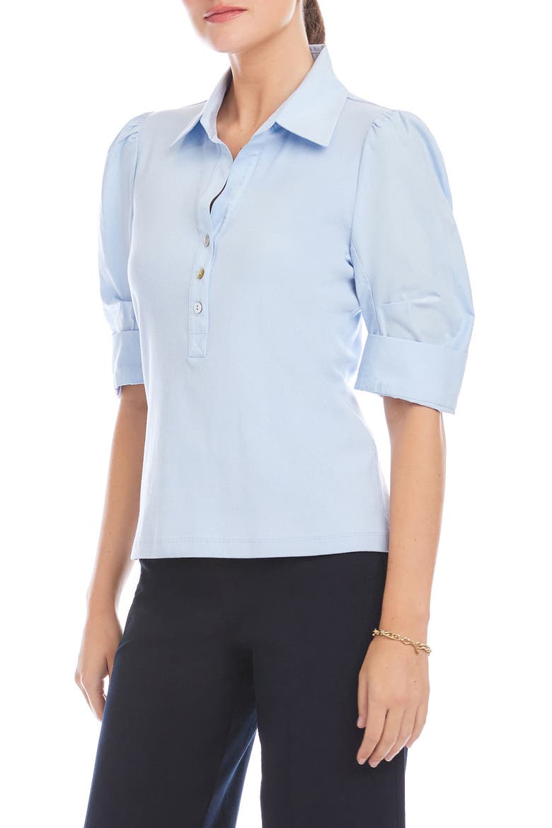 Camden Rib Henley Shirt, Alternate, color, LIGHT BLUE