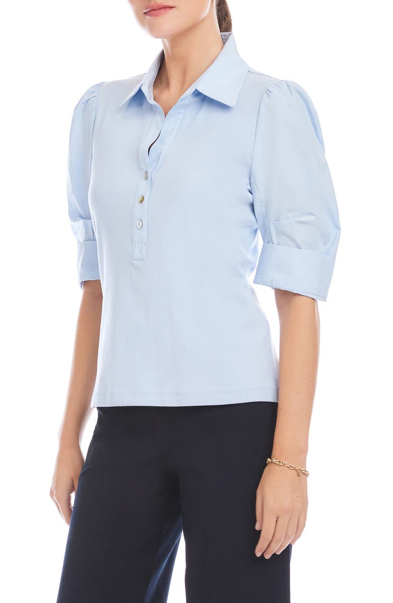 FIFTEEN TWENTY Camden Rib Henley Shirt, Alternate, color, Light Blue