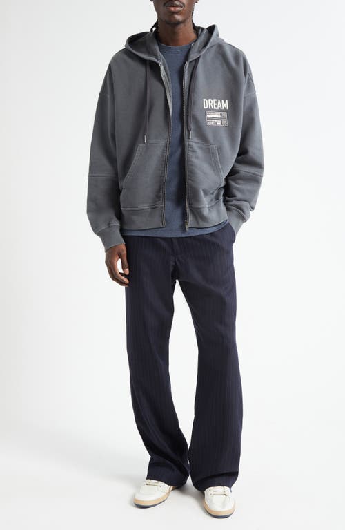 Golden Goose Gender Inclusive Journey Zip Graphic Hoodie In Gray
