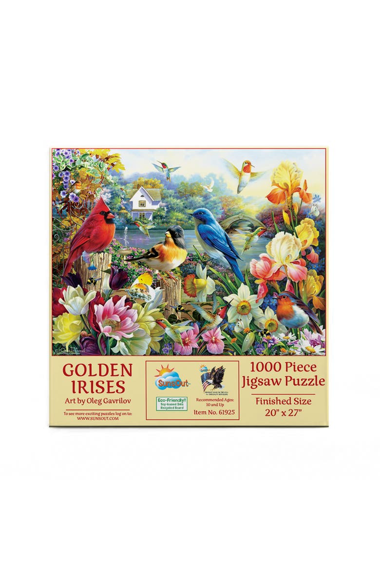 Sunsout Golden Irises 1000 piece Jigsaw Puzzle for Adults, Alternate, color, Multicolor