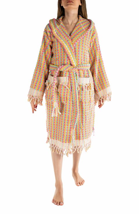 Brianna Organic Cotton Handwoven Bubble Bathrobe (Unisex)