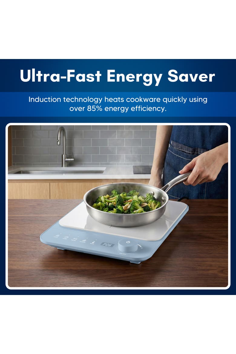 Slimstore Induction Cooktop, Alternate, color, Blue