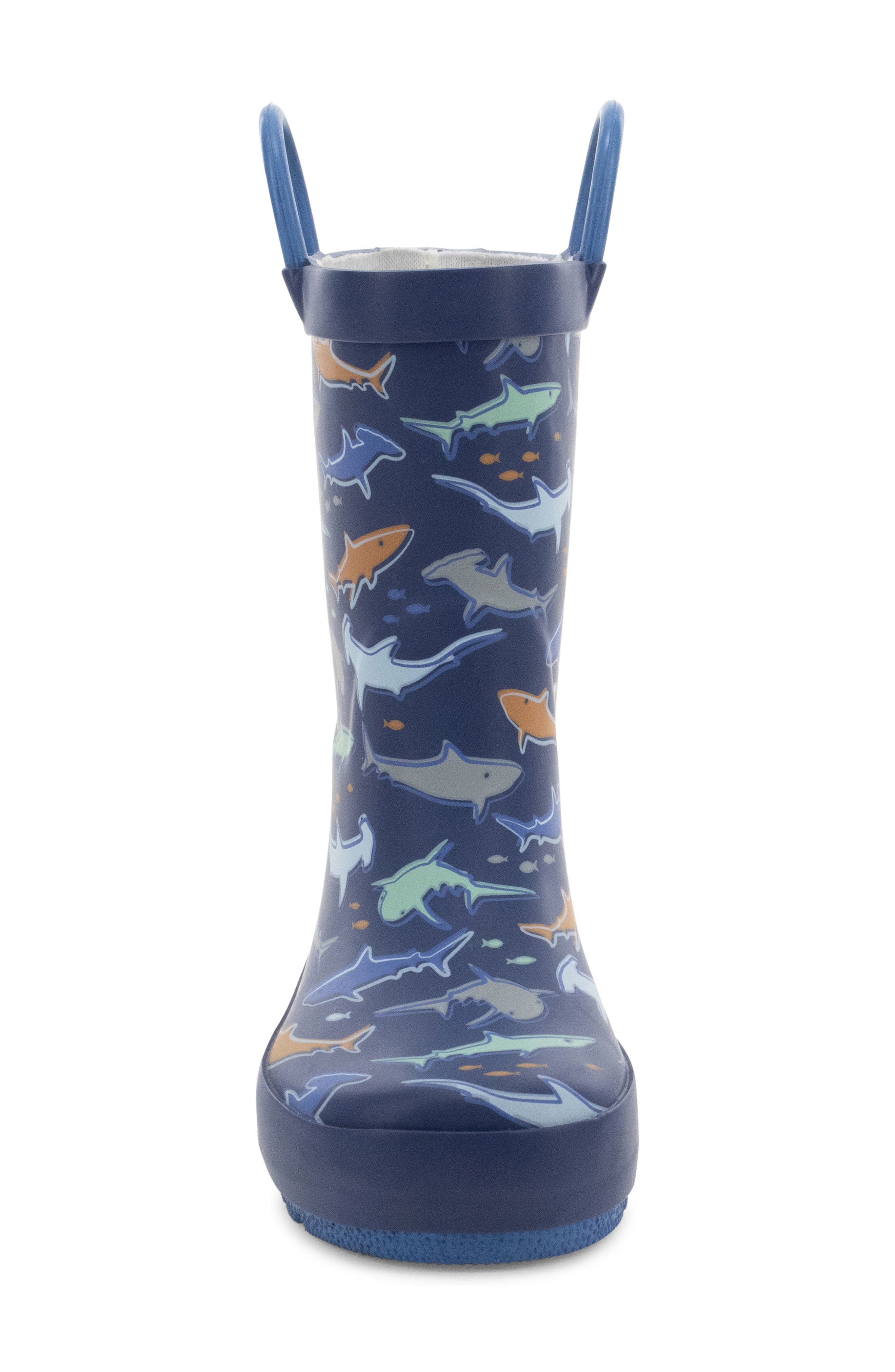 Kids' Shark Bait Rain Boot, Alternate, color, NAVY