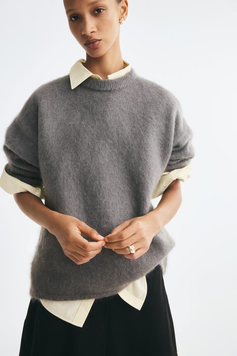 Oversized mohair-blend sweater