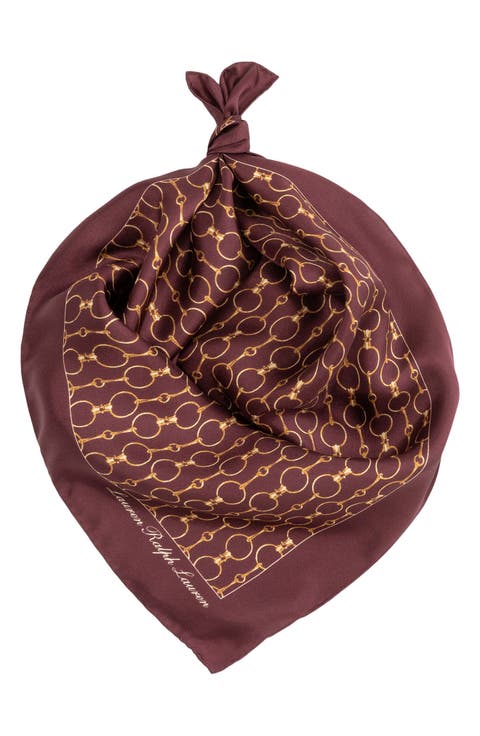 Printed Square Silk Scarf