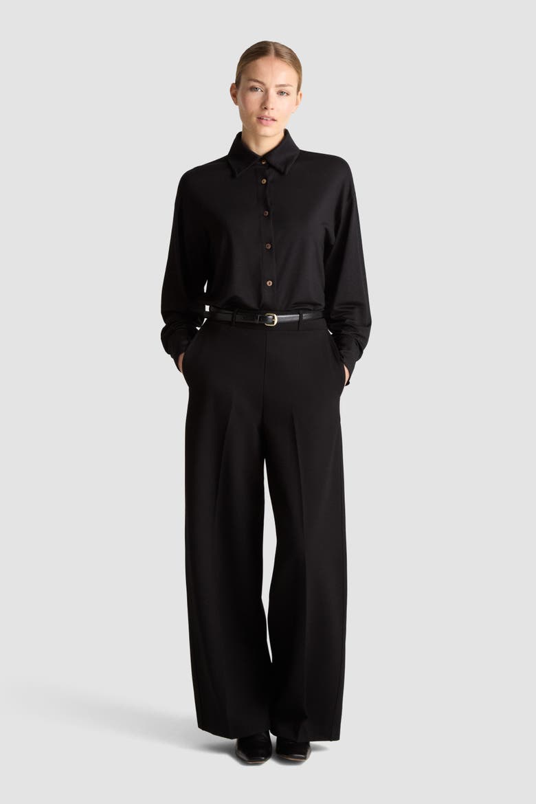 Lester Wide Leg Pants, Alternate, color, Black