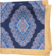 Robert Graham Medallion Silk Pocket Square