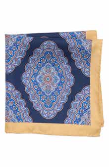 Medallion Silk Pocket Square