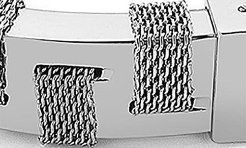 Eye Candy Los Angeles Theo Titanium Bracelet In Silver