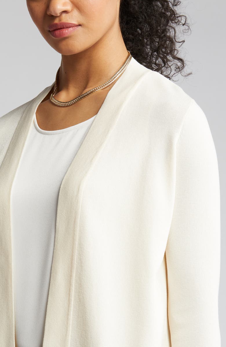 Anne Klein Malibu Open Front Cardigan, Alternate, color, 