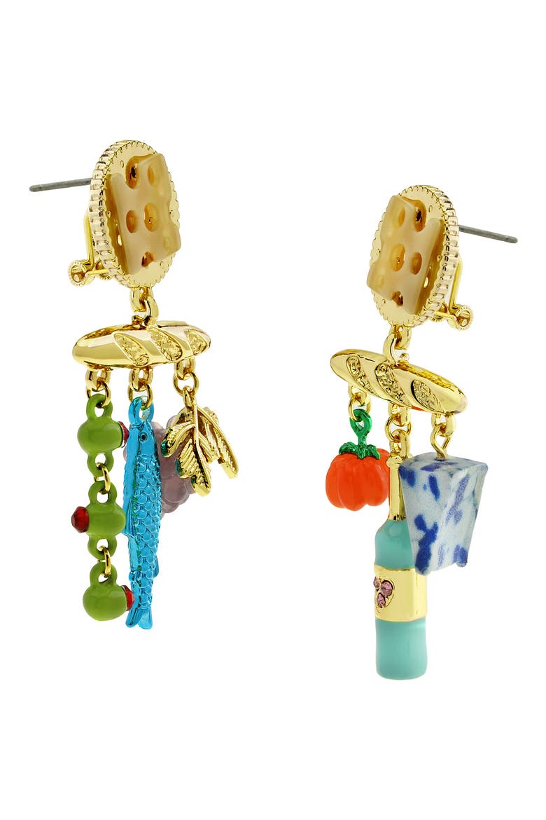 Charcuterie Drop Earrings, Alternate, color, MULTI