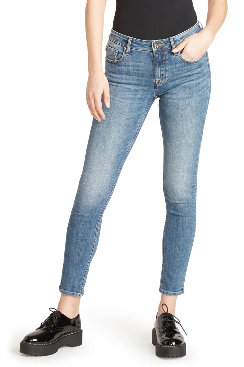 Jagger Ripped Skinny Jeans, Main, color, MED WASH