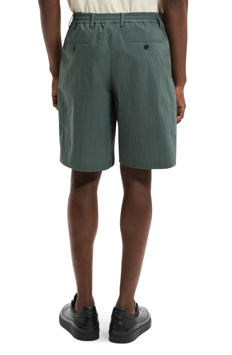Theory Flat Front Nylon Bermuda Shorts, Alternate, color, Pine Grove