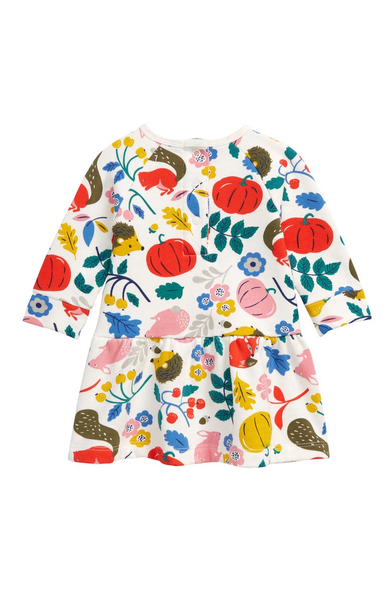 Cozy Sweatshirt Dress, Alternate, color, IVORY FOREST FRIENDS