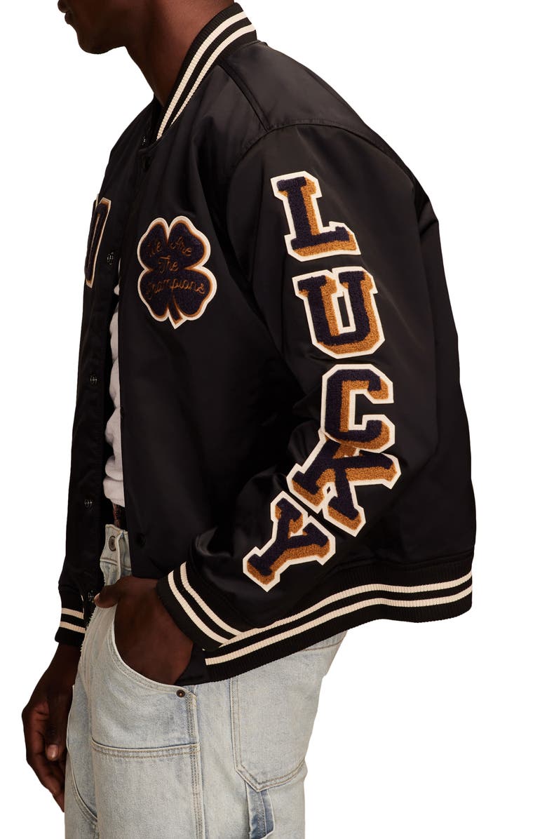 Lucky Brand Lucky Varsity Jacket, Alternate, color,