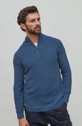 Paul James Midweight 100% Cotton Zip Neck Sweater