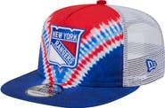 New Era Men's New Era  Blue/Red New York Rangers Throwback V-Dye Adjustable Golfer Hat