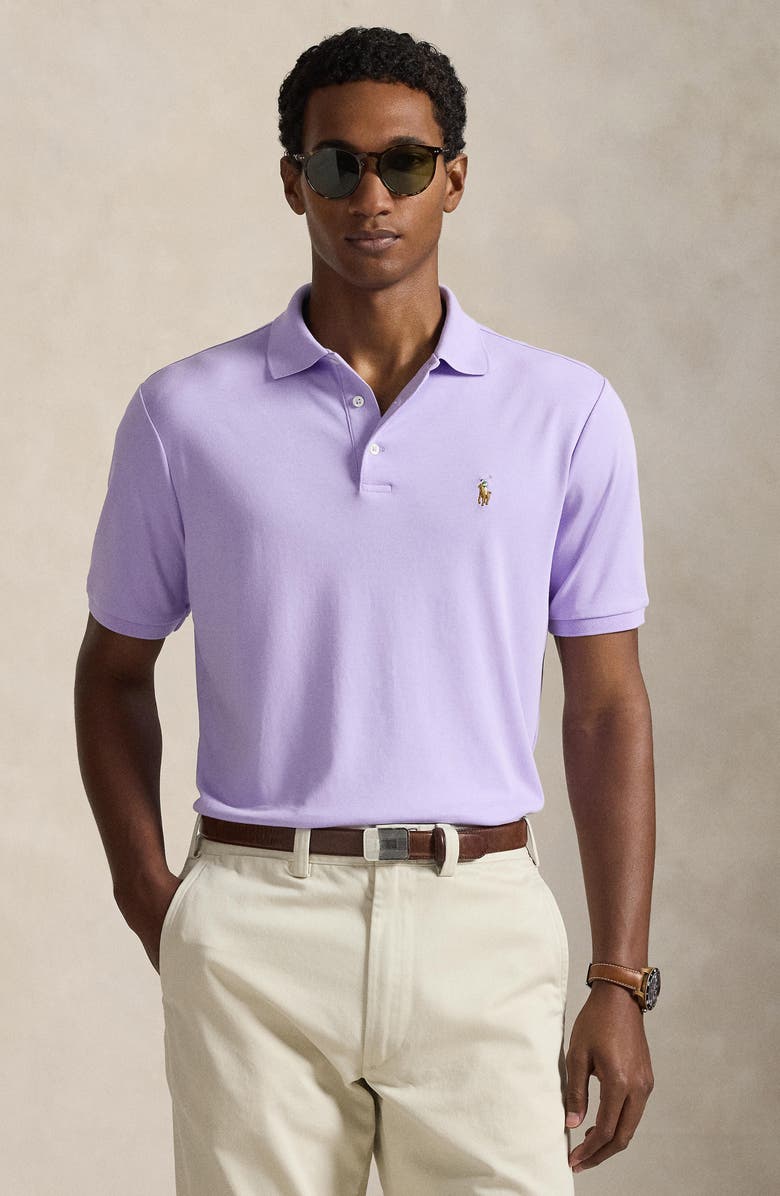 Polo Ralph Lauren Classic Fit Cotton Polo, Alternate, color, Powder Purple