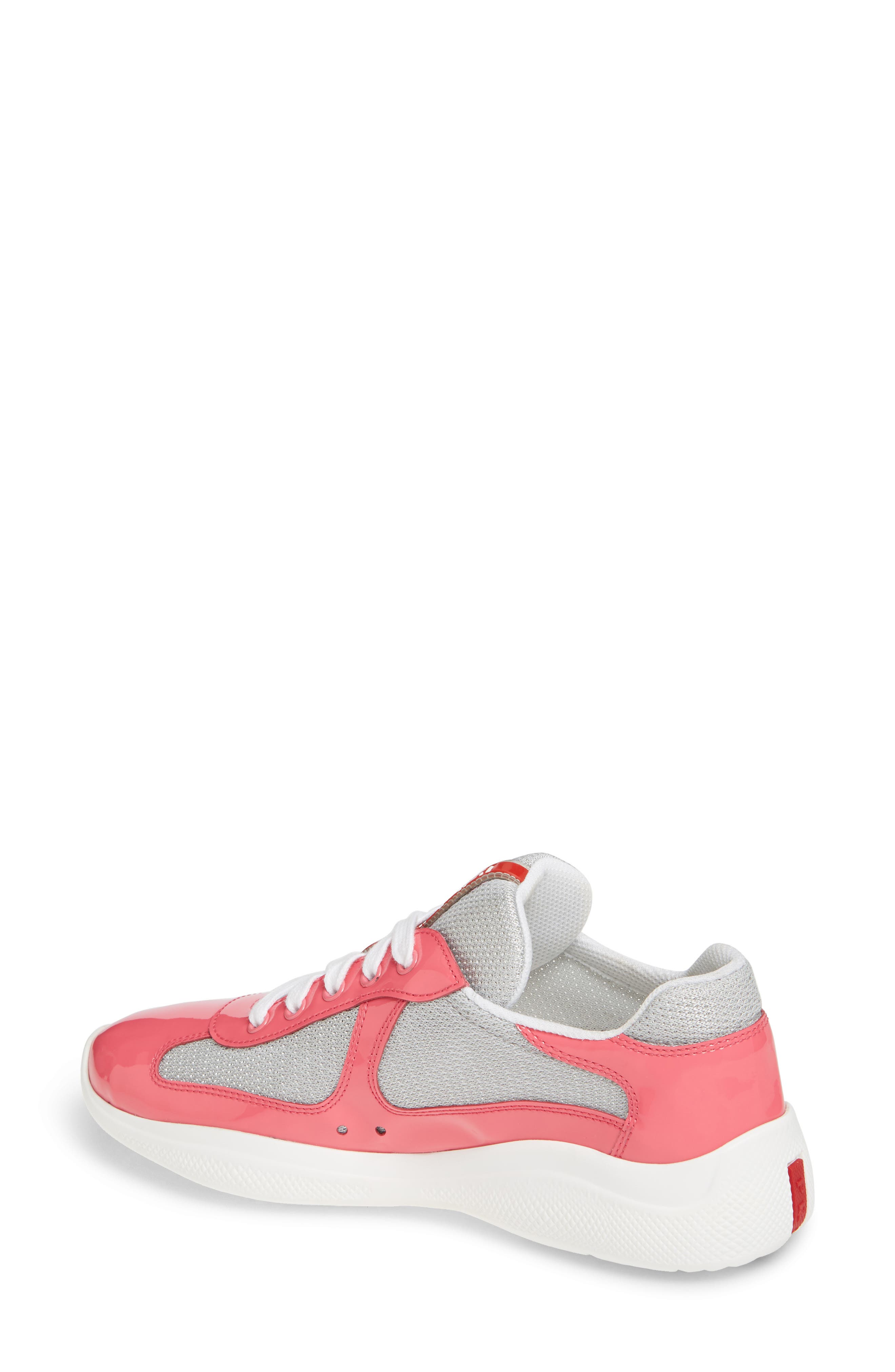 Prada Logo Low Top Sneaker, Alternate, color, 