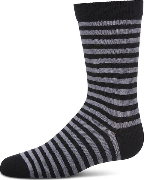 Thin Stripe Crew Sock (Big Kid)