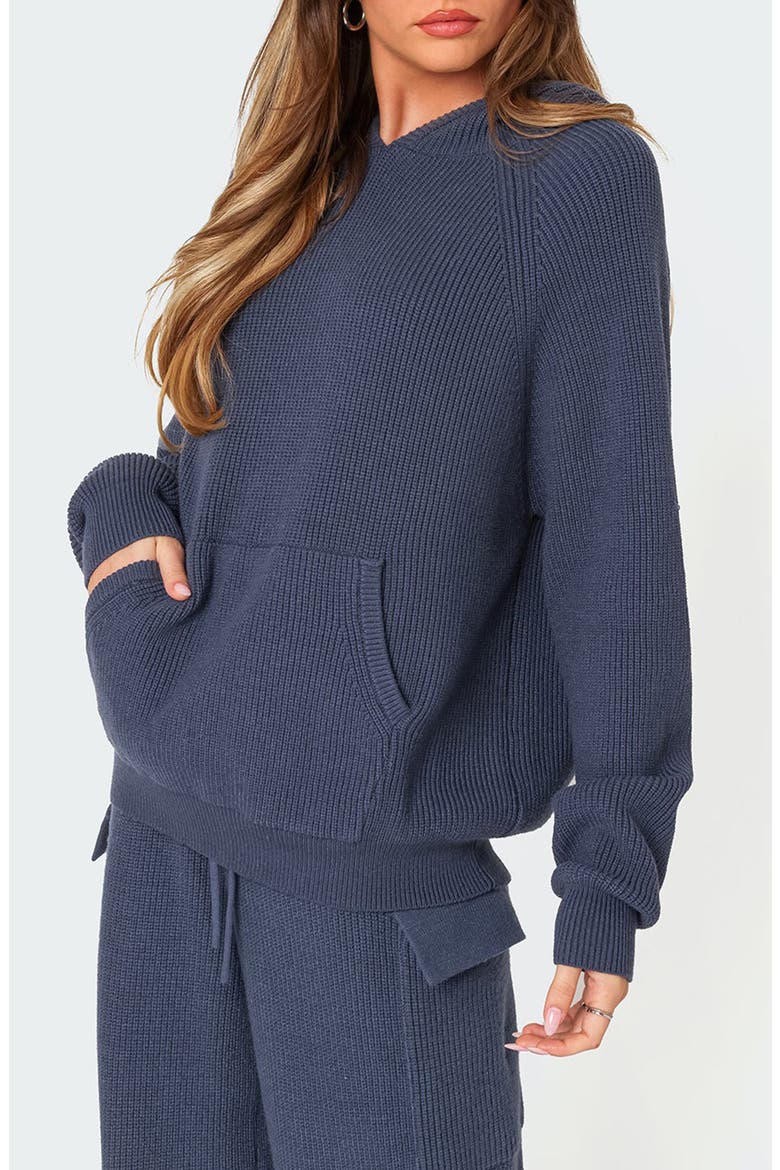 Wynter Oversize Sweater Hoodie, Alternate, color, BLUE
