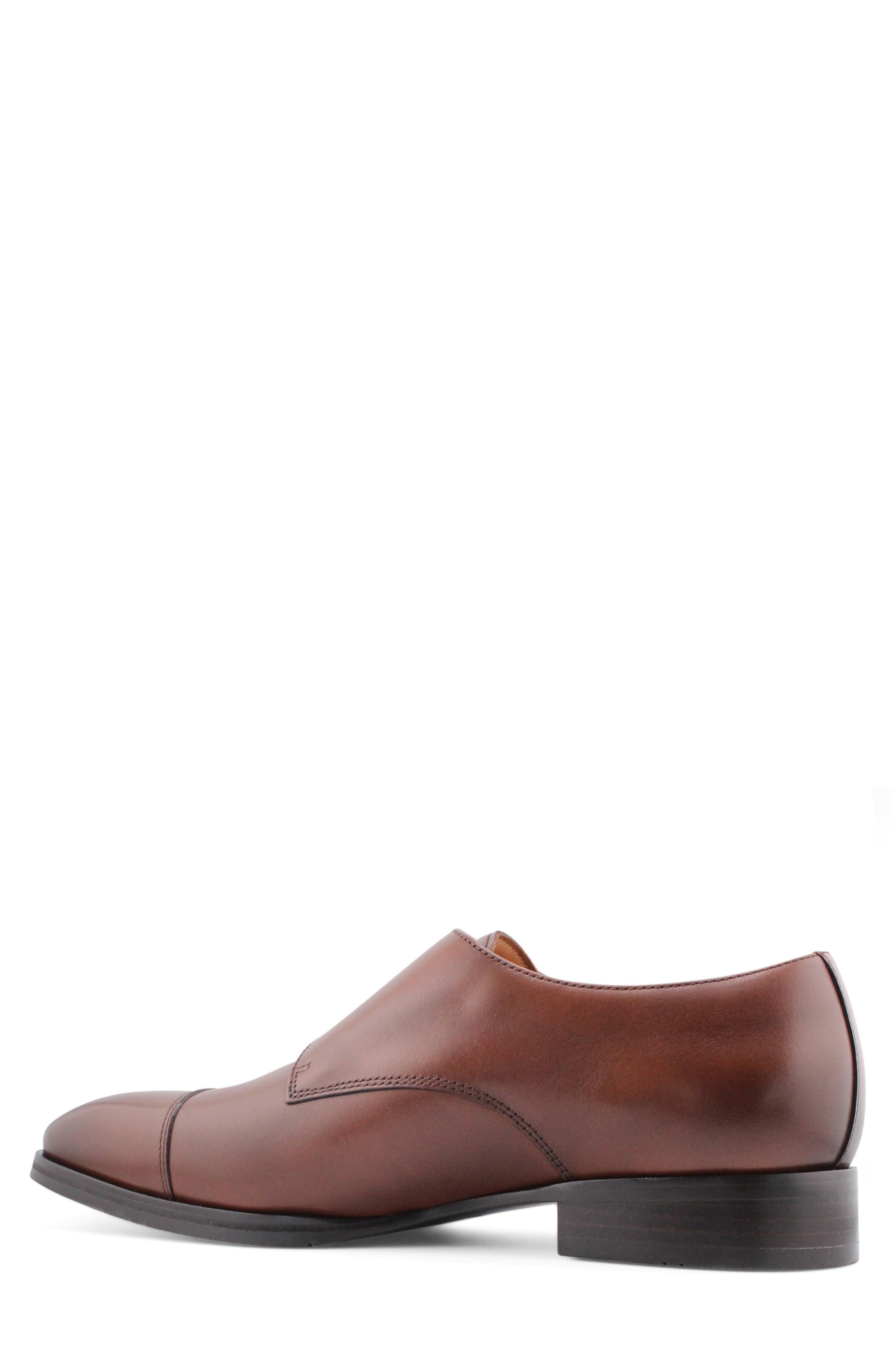 Gordon Rush Brayden Double Monk Strap Shoe, Alternate, color, Brandy