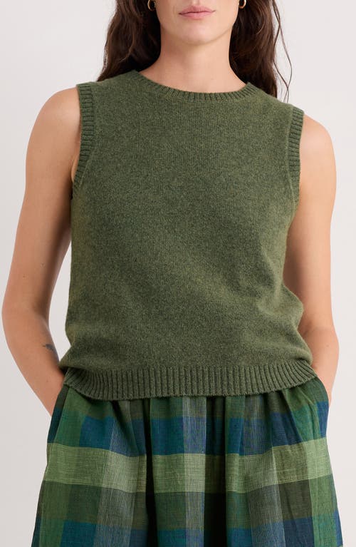 Seasalt Cornwall East View Merino Wool Blend Sweater Vest In Green