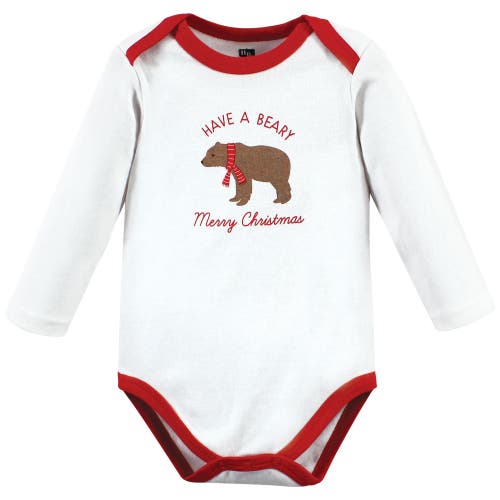Hudson Baby Essential Long-sleeve Cotton Bodysuit Triple Set