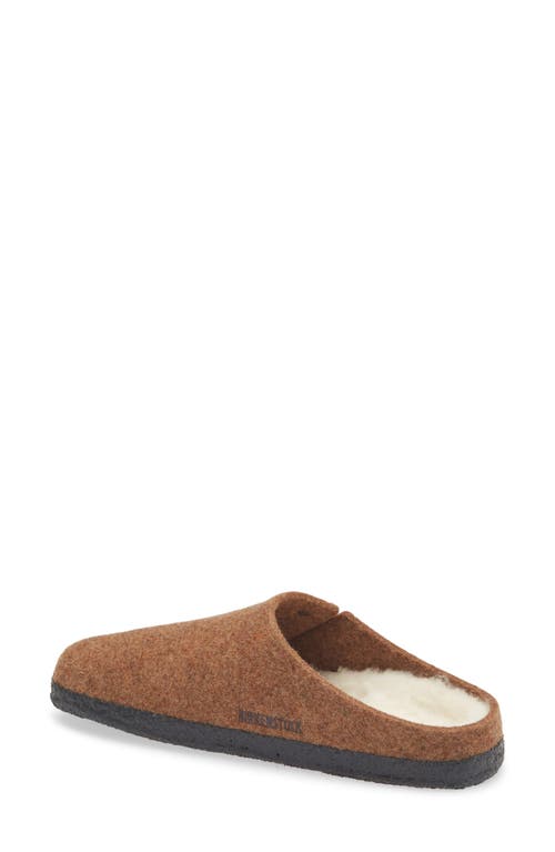 Birkenstock Zermatt Genuine Shearling Lined Slipper In Brown