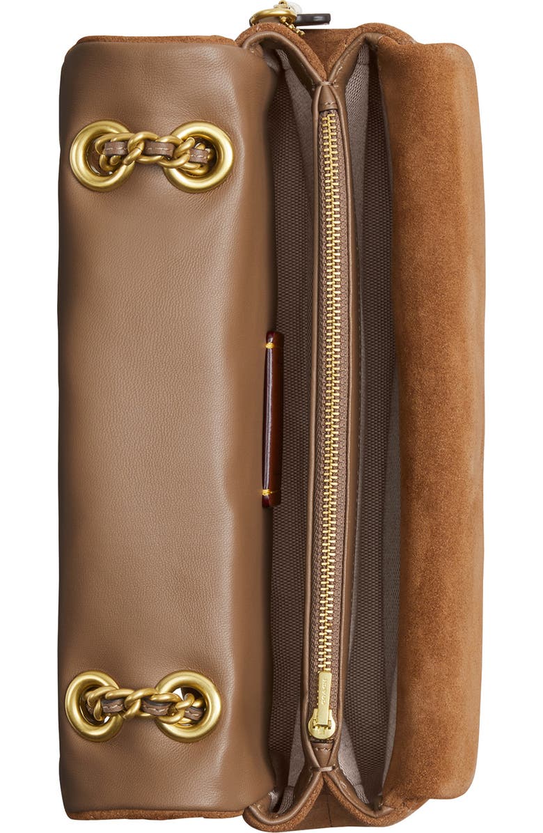 COACH Tabby Quilted Suede Convertible Shoulder Bag, Alternate, color,