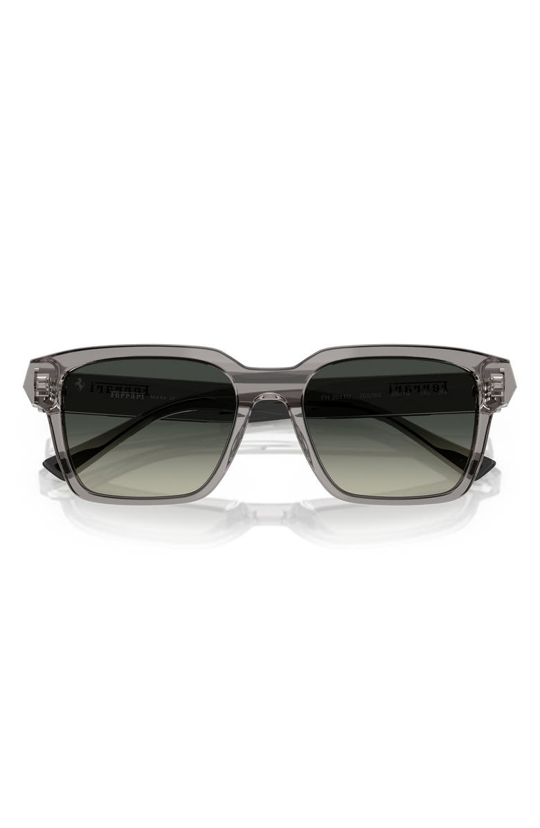 Scuderia Ferrari 55mm Gradient Square Sunglasses, Alternate, color, Grey / Gradient Grey