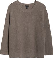 Eileen Fisher Crewneck Organic Cotton & Recycled Cashmere Sweater