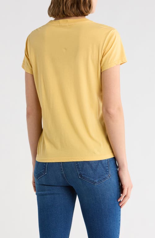 Mother The Boxy Goodie Goodie Rowdy T-shirt In Yellow