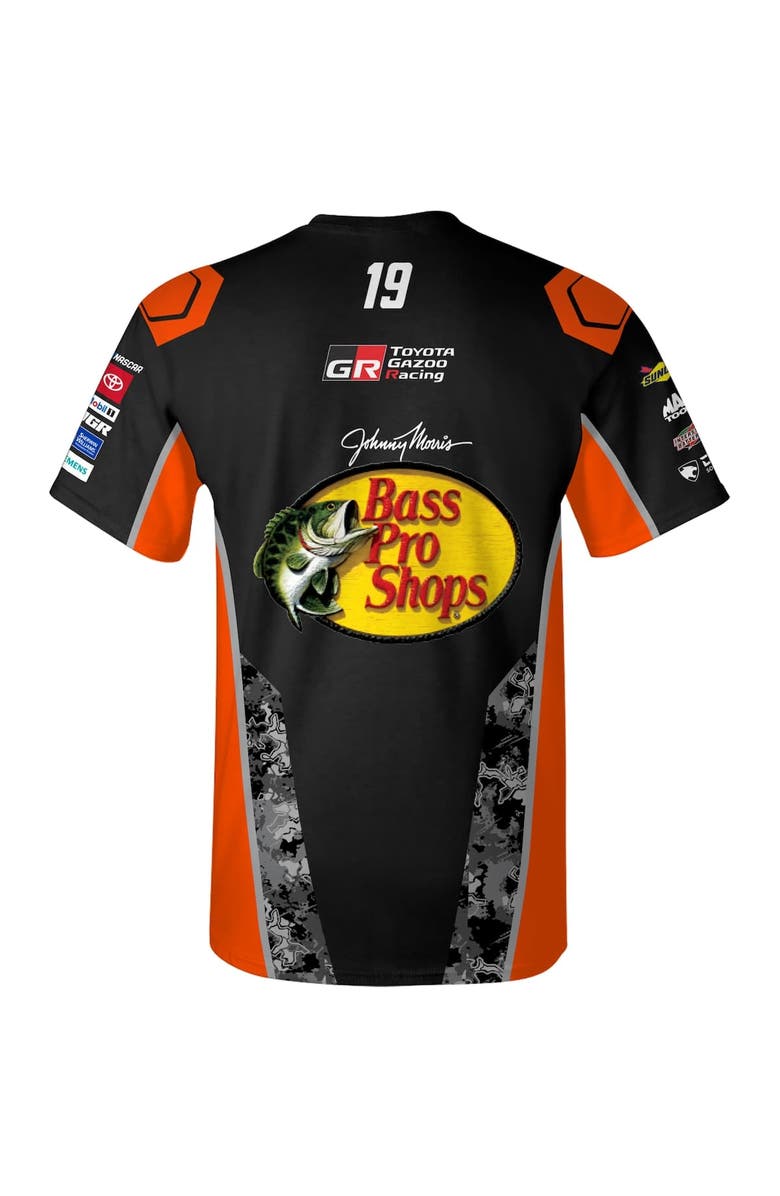 JOE GIBBS RACING TEAM COLLECTION Youth Joe Gibbs Racing Team Collection  Black Chase Briscoe Bass Pro Shops Uniform T-Shirt, Alternate, color, Black