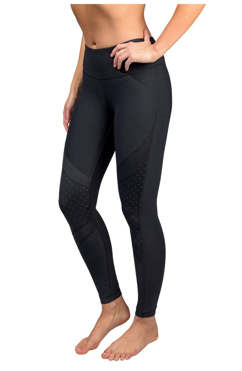 90 DEGREE BY REFLEX High Waist Perforated Leggings, Alternate, color,